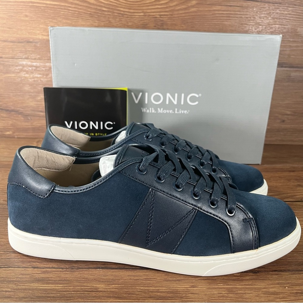VIONIC ‘Jerome’ Blue Suede‎ Orthotic Sneakers NEW Men’s Shoes